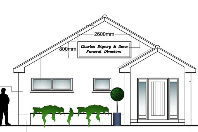 The front of the property is to be altered to suit the needs of a funeral service operation. Credit: ABC planning portal