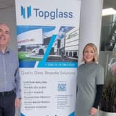 Topglass’ Managing Director Mark Mitchell pictured with Topglass’ Buyer Cathy Loughlin