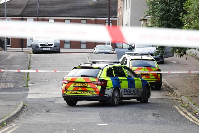 A police cordon in the Kinnaird Avenue area of north Belfast earlier on Tuesday, June 9. Photo: PressEye