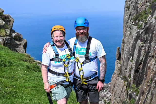 Daring descent of Fairhead raises almost £40,000 for Little Heroes charity