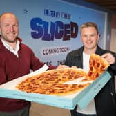Jamie Mendez, operations manager Little Wing and Luke Wolsey, managing director, Little Wing pictured outside the new Little Wing Sliced unit at Odyssey Place, which is set to open this summer following the completion of a £500,000 investment, creating 20 new jobs.  Picture: Matt Mackey, Press Eye.