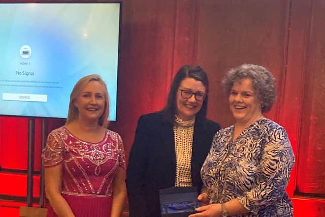 Maria Hayes (INCA President), Rachel Kenna (Chief Nursing Officer, Ireland) and Andrea Moore (Staff Nurse)
