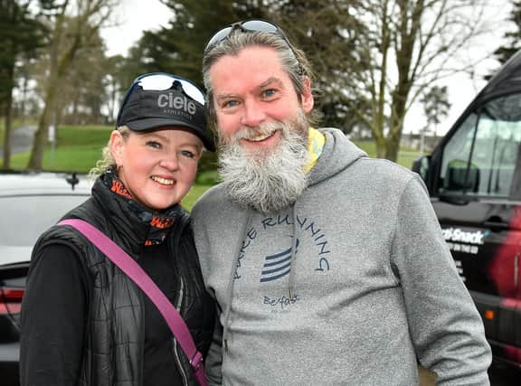 Tracy McKitterick and Donald Smith who took part in the Portadown Festival of Running. PT11-205.