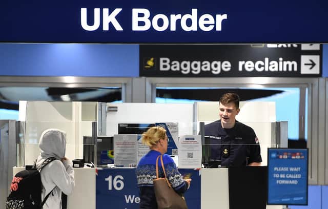 DUP MP Sammy Wilson says the UK government would be perfectly entitled to introduce reciprocal checks on Irish travellers arriving at UK airports. Photo: Peter Powell/PA Wire