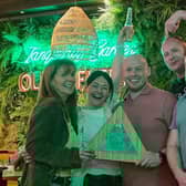 Winning team Never U F’n Mind with organiser Bill Buchanan.  Photo: Déjà Vu Promotions