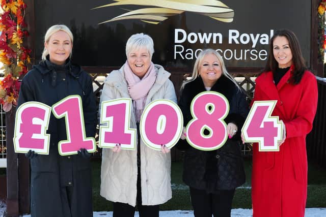 Pictured (left to right) are Emma Meehan, Chief Executive of Down Royal, Linda Alexander, Event & Area Fundraising Manager Mencap NI, Marian Nicholas, Honorary Life Member and Chairperson of Mencap Special Events Committee and Susan McCartney, Racing and Operations Manager of Down Royal.