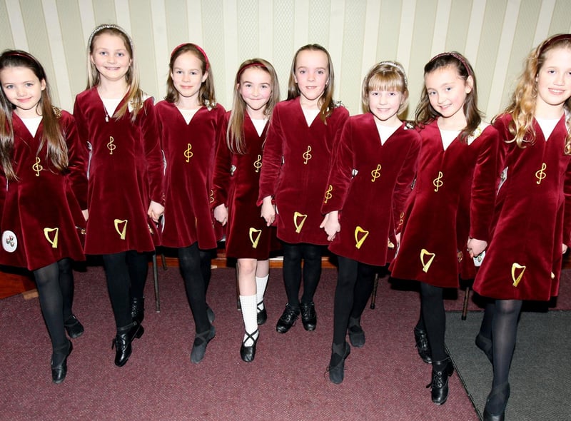 The Dominic Graham School of Dancing Dancers who entertained during St. Patrick's Night in St. Patrick's Hall Portrush in 2007