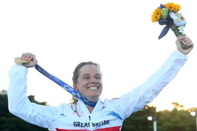 Hannah Mills of Team Great Britain. Photo: Clive Mason/Getty Images