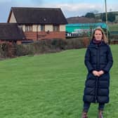Lisburn and Castlereagh Councillor Michelle Guy at the proposed development site