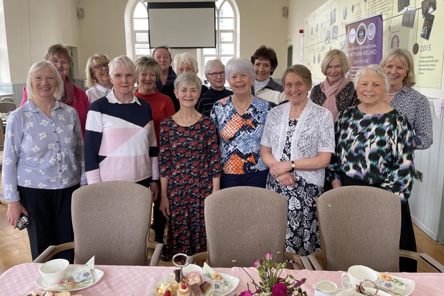 Members of Ballymoney Soroptimists who planned and prepared an Afternoon Tea in aid of Alzheimer's Society.