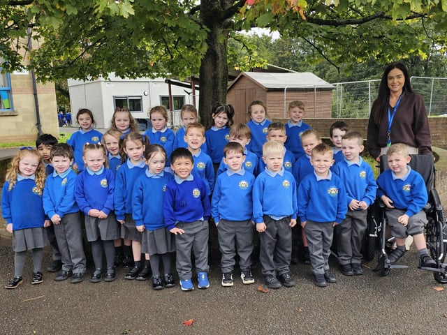 Class P1AOH at St Anthony's Primary School.