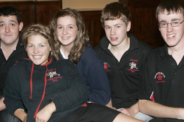 Jason Clyde, Danni Moore, Nicoa Clyde, Ross Beattie William Beattie enjoying the Finvoy table quiz held at Ballymoney Rugby Club back in 2010