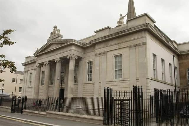 Magherafelt Magistrates Court sits at Bishop Street in Derry / Londonderry.