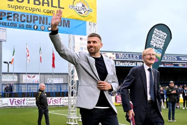 Thousands of spectators lined the streets of Coleraine and packed the stands and terraces of the Coleraine Showgrounds