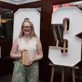 PR trainer and consultant Sara McCracken with her CO3 'Mentor of the Year' award