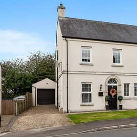 The semi-detached home with matching detached garage is situated within the popular Willendale development, Doagh Road, Ballyclare.