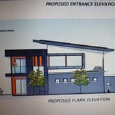 An image of the proposed new facility at Carrick Rangers. Picture: Freshdesign