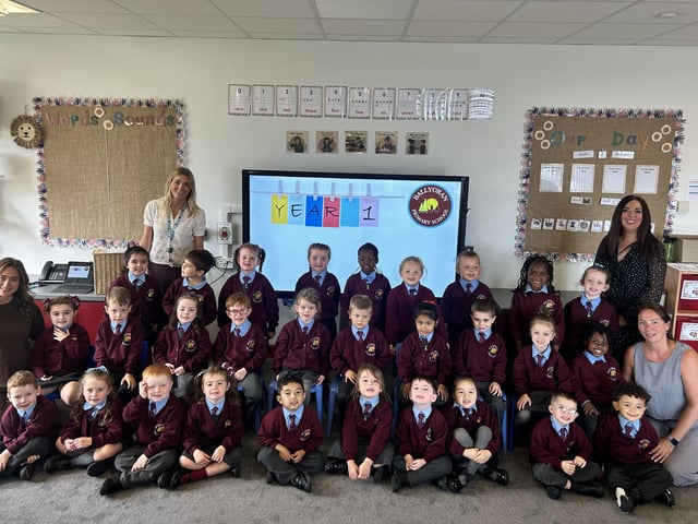Ballyoran Primary School P1 class.