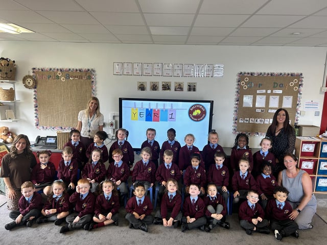 Ballyoran Primary School P1 class.