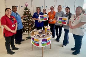 Staff from Ward 6D at the memory tree. Pic credit: SEHSCT