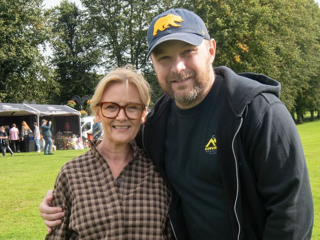 Enjoying a great day out at the Culture In The Park event are Cherie and Paul McCaughley.