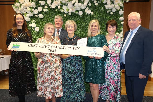 Best Kept Small Town award went to Randalstown. The award was received by members of Tidy Randalstown.