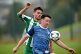 ​Mayobridge’s Barry Garvey (pictured) scored the winning goal as his side defeated Red Star in the Mid Ulster Shield. Pictures: Brendan Monaghan