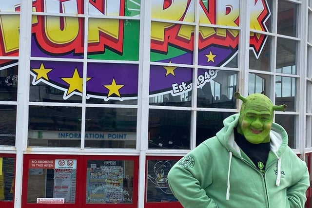 Shrek wonders could he get a job in the Ghost Train?