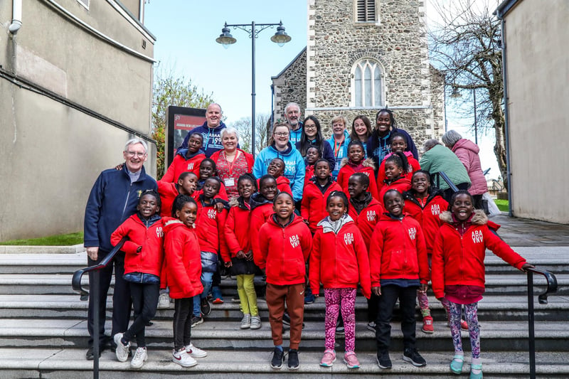 The children from the Abaana New Life Choir took part in the Walk of Witness service and performed in Lisburn Cathedral over the Easter weekend