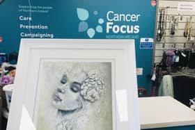 A customer kindly donated a beautiful Terry Bradley "At Peace" framed print worth approximately £400 to the charity Cancer Focus NI. Credit Cancer Focus NI