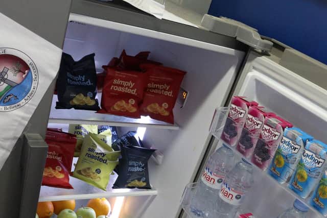 The Free Food Bank Fridge is used by 200-300 students daily.