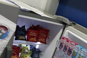 The Free Food Bank Fridge is used by 200-300 students daily.