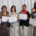 Some of those who attended the event in recognition of staff and volunteers who played a part in the Covid-19 testing service.