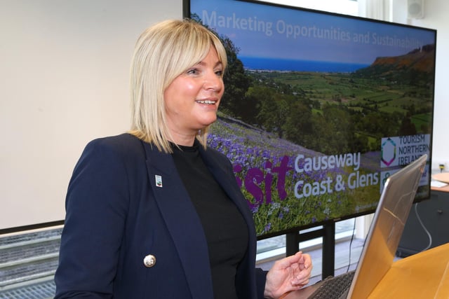 Nikki Paterson, Business Solutions Manager at Tourism NI was one of the speakers at a recent Council tourism event held in Cloonavin for local tourism businesses.