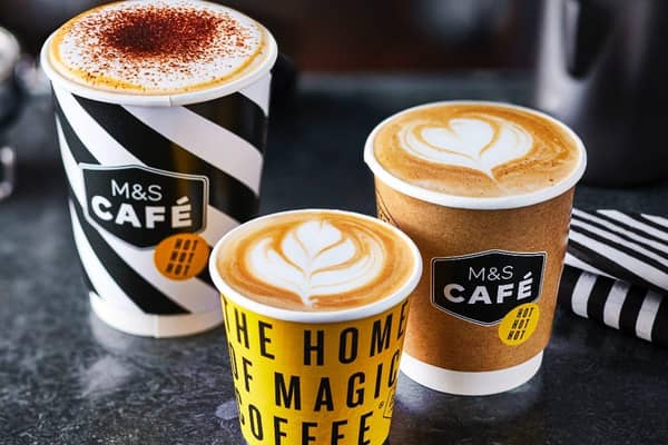 Recyclable coffee cups at M&S