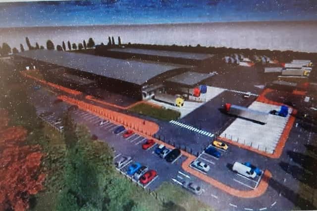 An artist’s impression of the proposed development at Diageo Bailey’s Global Supply, Mallusk