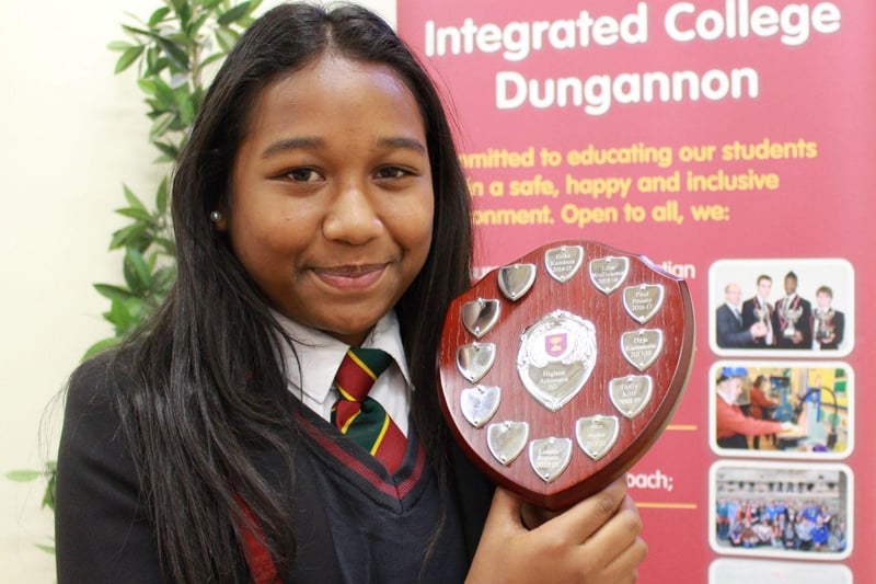 Dorcha Nunes is pictured with her award at ICD’s Year 9 Prize-giving day. Credit: Ita Darragh