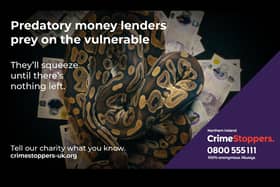 The cruel reality of predatory money lending is the focus of a new campaign led by the charity Crimestoppers, with the backing of the Police Service of Northern Ireland, the Executive Programme on Paramilitarism and Organised Crime and Advice NI.  Photo: PSNI