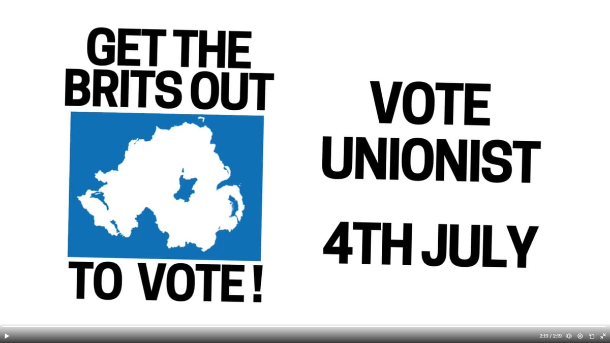 Campaign to 'Get The Brits Out' to vote for pro-Union candidates on July 4th