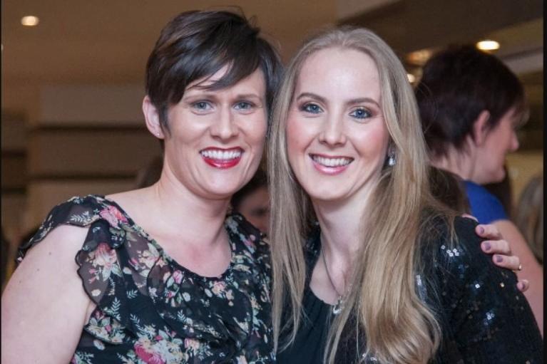 Sandra Maguire and Sonia McIlwrath pictured at the 2012 fundraiser held in the Knockagh Lodge.