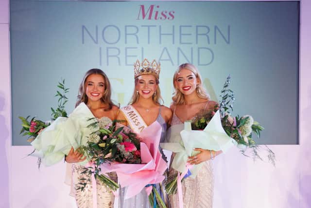 Kaitlyn Clarke has been crowned the 2023 Miss Northern Ireland at a glittering ceremony at the Europa Hotel, Belfast. Picture: Brendan Gallagher.