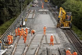 There will be essential rail engineering works on the railway line between Lanyon Place and Great Victoria Street stations in Belfast on Saturday, March 2 and Sunday, March 3. Picture: Colin Bailie
