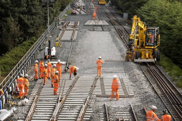 There will be essential rail engineering works on the railway line between Lanyon Place and Great Victoria Street stations in Belfast on Saturday, March 2 and Sunday, March 3. Picture: Colin Bailie