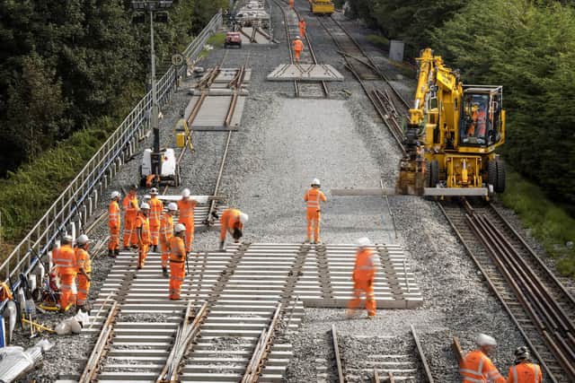 There will be essential rail engineering works on the railway line between Lanyon Place and Great Victoria Street stations in Belfast on Saturday, March 2 and Sunday, March 3. Picture: Colin Bailie