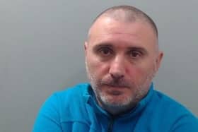 This is Boris Anastasov. A warrant was issued for his arrest when he failed to appear at an extradition court in Belfast in April 2023. He is sought to stand trial in Bulgaria on suspicion of offences including murder. Police have received information that he may have connections to the Portadown area.