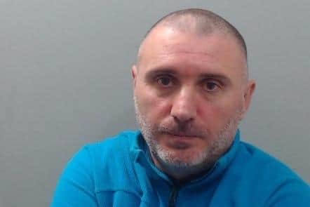 This is Boris Anastasov. A warrant was issued for his arrest when he failed to appear at an extradition court in Belfast in April 2023. He is sought to stand trial in Bulgaria on suspicion of offences including murder. Police have received information that he may have connections to the Portadown area.