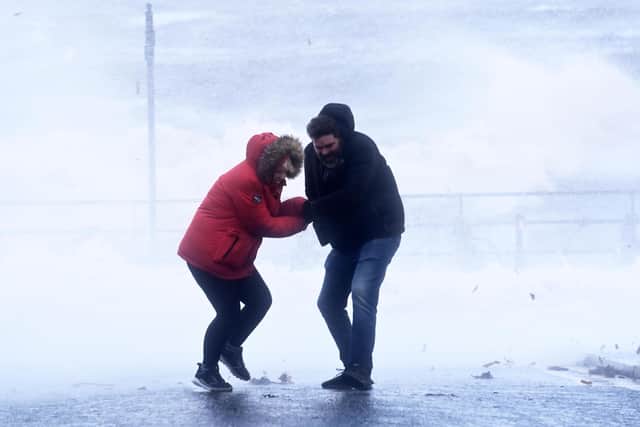 Heavy winds expected on Wednesday through to Thursday as Storm Agnes due to make landfall. Pic Colm Lenaghan/ Pacemaker 












Yellow warning issued by Met Office as Storm Agnes due to make landfall on Wednesday. Photo by Colm Lenaghan.