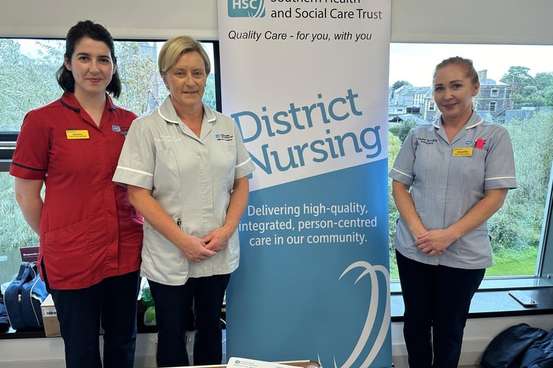 Gemma, Sharon and Jacqueline from Southern Health and Social Care Trust who delivered health checks at the event.