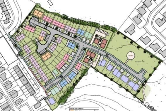 Council have received a PAN for a 91-dwelling development at the former St Joseph’s school in Coleraine (pic: Planning application)