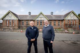 Councillor Craig, Chair of the Communities & Well-being Committee, with Resurgam Trust's Director, Adrian Baird